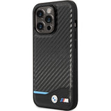 Case BMW BMHCP13L22NBCK iPhone 13 Pro / 13 6,1" sort/sort hårdkasse Læder Carbon