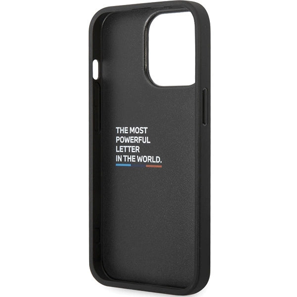 Case BMW BMHCP13L22NBCK iPhone 13 Pro / 13 6,1" sort/sort hårdkasse Læder Carbon