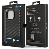 Case BMW BMHCP13L22NBCK iPhone 13 Pro / 13 6,1" sort/sort hårdkasse Læder Carbon