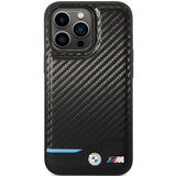 Case BMW BMHCP13X22NBCK iPhone 13 Pro Max 6,7" sort/sort hårdkasse Læder Carbon