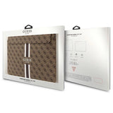 Guess 4G Printed Stripes cover til en 14" laptop - brun