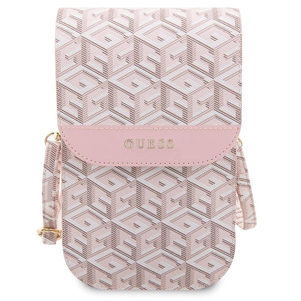 Guess Håndtaske GUWBHGCFSEP pink/pink GCube Stripe