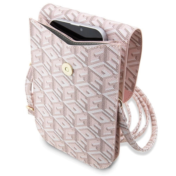 Guess Håndtaske GUWBHGCFSEP pink/pink GCube Stripe