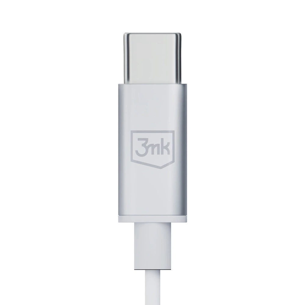 USB-C 3mk Wired Headphones - hvid