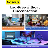 Baseus High Speed Cat 5 RJ-45 1000Mb/s Ethernet kabel 8m rund - sort