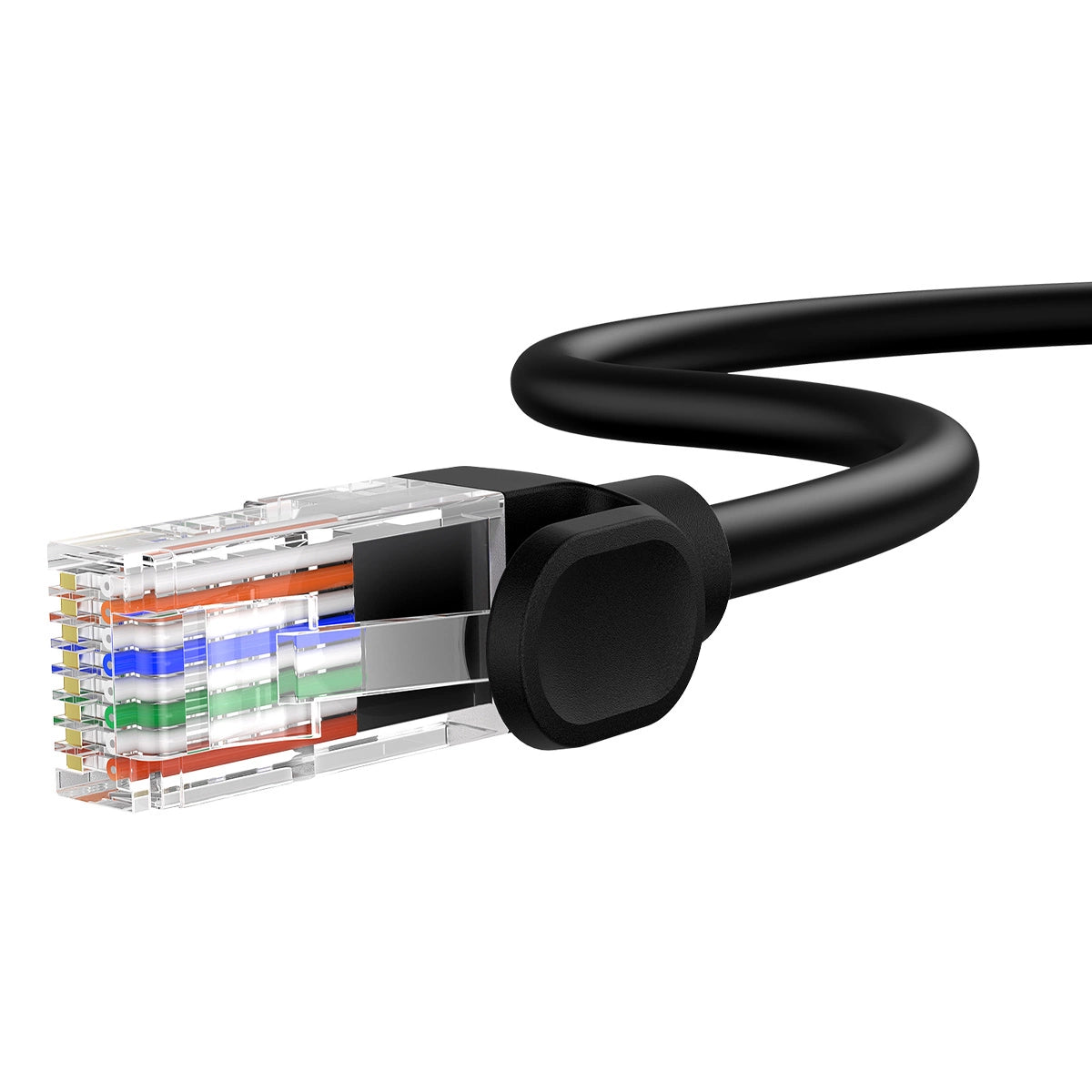 Baseus High Speed Cat 5 RJ-45 1000Mb/s Ethernet kabel 8m rund - sort