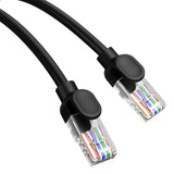 Baseus High Speed Cat 5 RJ-45 1000Mb/s Ethernet kabel 8m rund - sort