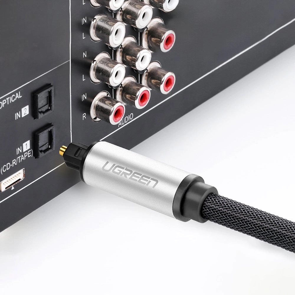 Ugreen AV108 10541 Optisk Toslink/SPDIF-kabel 3m - Grå
