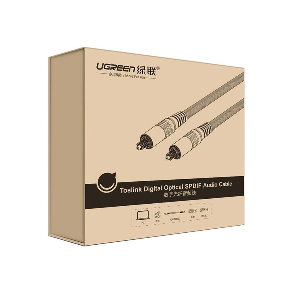Ugreen AV108 10541 Optisk Toslink/SPDIF-kabel 3m - Grå