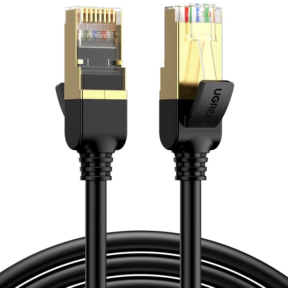 Ugreen NW107 RJ45/Cat 7 F/FTP netkabler 15m - sort