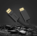 Ugreen DP102 10244 DisplayPort 1.2 4K / DisplayPort 1.2 4K Kabel 1 m - sort