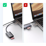 Ugreen CM401 USB C 5Gb/s SD/TF kortlæser - grå