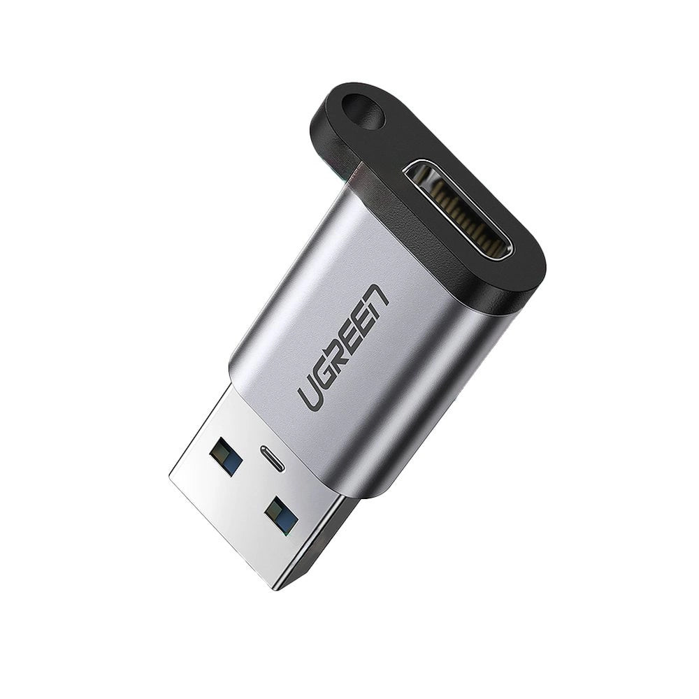USB C (kvindelig) - USB (mandlig) adapter Ugreen US276 USB 5Gb/s - grå