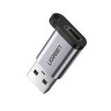 USB C (kvindelig) - USB (mandlig) adapter Ugreen US276 USB 5Gb/s - grå