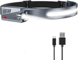 LED-forlygte med IPX4-bevægelsessensor USB-C 1200 mAh - sort
