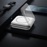 Dudao A11N 15W 3in1 induktiv oplader - hvid + USB-C / USB-C kabel