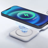 Dudao A11N 15W 3in1 induktiv oplader - hvid + USB-C / USB-C kabel