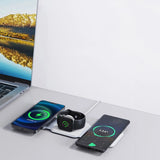 Dudao A11N 15W 3in1 induktiv oplader - hvid + USB-C / USB-C kabel