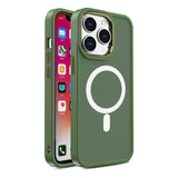Magnetisk farve Matte Case til iPhone 15 Pro Max - grøn
