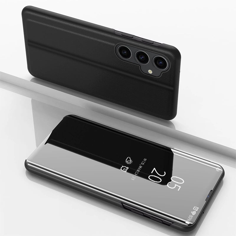 Hard flip case til Samsung Galaxy S23 FE Clear View Case - sort