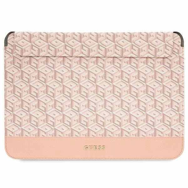 Guess GCube Stripes case til en 14" laptop - pink