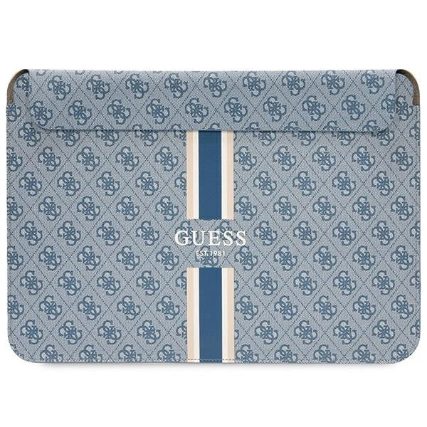 Guess 4G Printed Stripes cover til en 14" laptop - blå