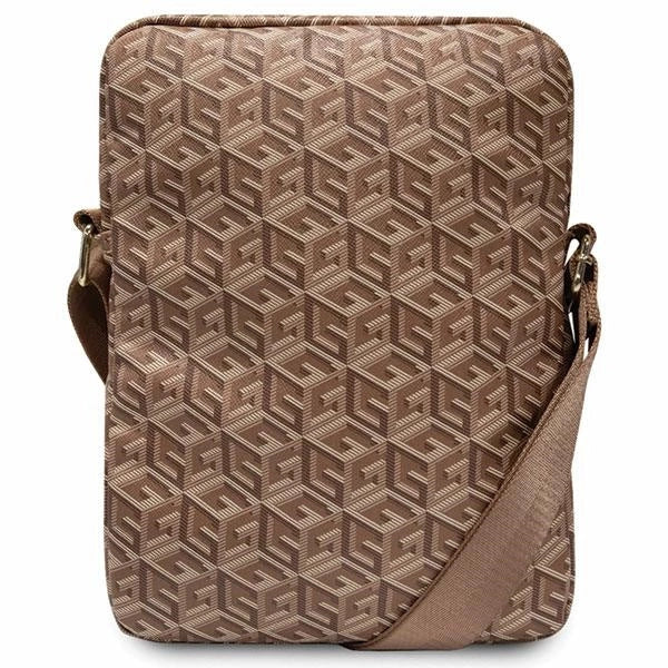 Guess Bag GUTB10HGCFSEW 10" brun/ brun GCube Stripe Tablet Bag