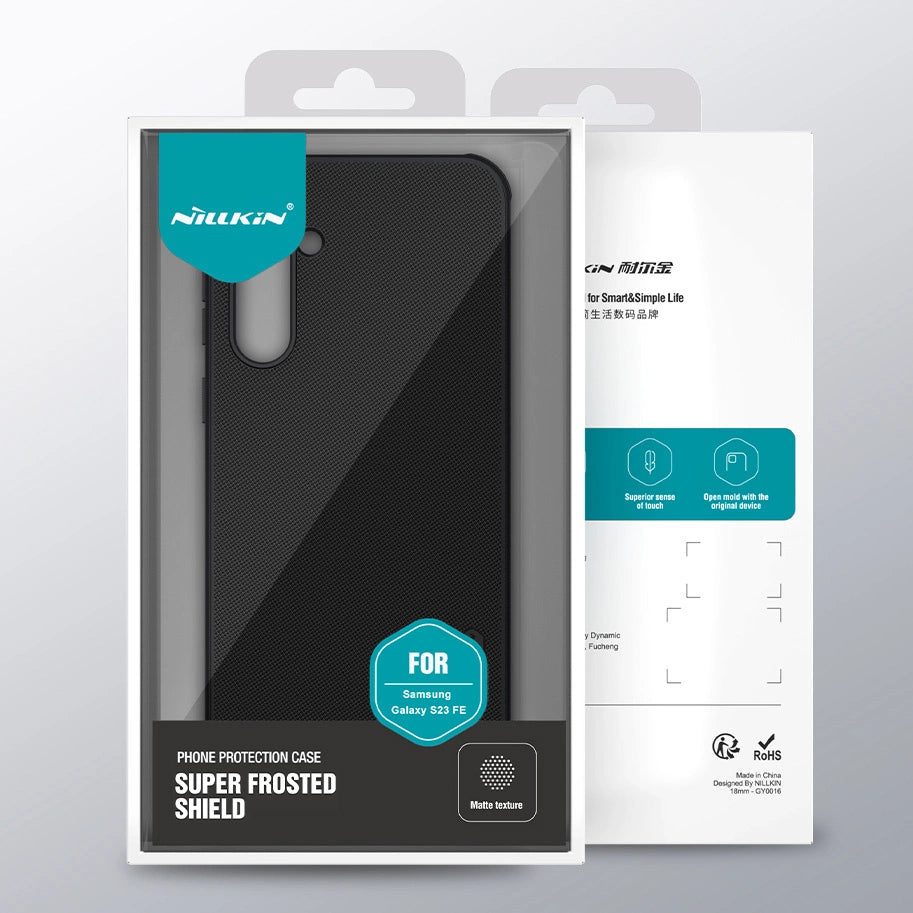 Nillkin Super Frosted Shield Pro forstærket etui til Samsung Galaxy S23 FE - sort