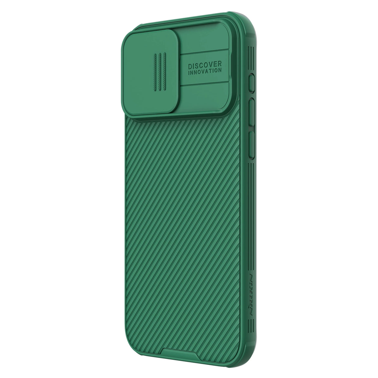 Nillkin CamShield Pro Magnetisk Case til iPhone 15 Pro med Kamerabeskytter - Grøn