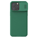 Nillkin CamShield Pro Magnetisk Case til iPhone 15 Pro Max med Kamerabeskytter - Grøn