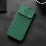 Nillkin CamShield Pro Magnetisk Case til iPhone 15 Pro Max med Kamerabeskytter - Blå