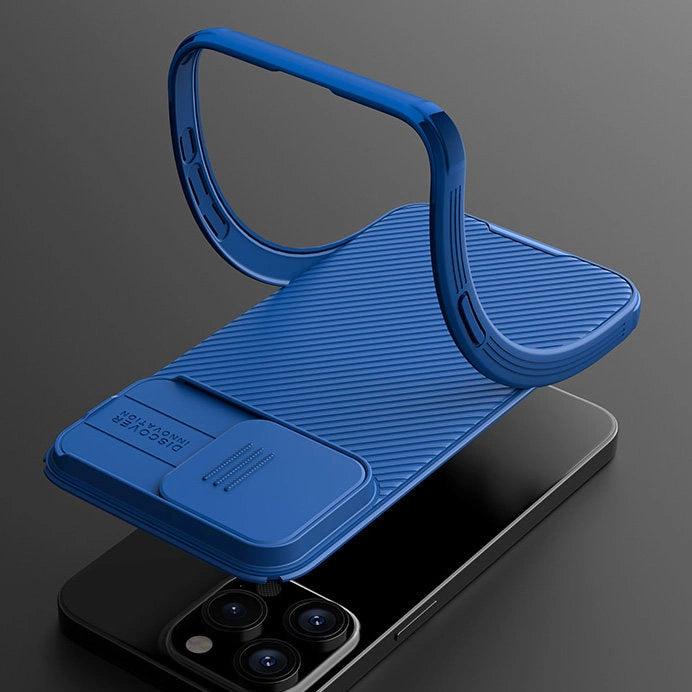 Nillkin CamShield Pro Magnetisk Case til iPhone 15 Plus med Kamerabeskytter - Grøn