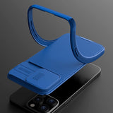 Nillkin CamShield Pro Magnetisk Case til iPhone 15 Plus med Kamerabeskytter - Grøn
