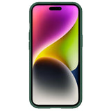 Nillkin CamShield Pro Magnetisk Case til iPhone 15 Plus med Kamerabeskytter - Grøn