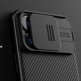 Nillkin CamShield Pro Magnetisk Case til iPhone 15 Plus med Kamerabeskytter - Blå