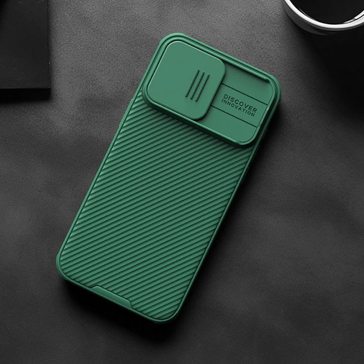 Nillkin CamShield Pro Magnetisk Case til iPhone 15 Plus med Kamerabeskytter - Blå