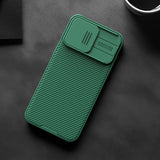Nillkin CamShield Pro Magnetisk Case til iPhone 15 Plus med Kamerabeskytter - Blå