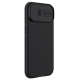 Nillkin CamShield Pro Magnetisk Case til iPhone 15 Plus med Kamerabeskytter - sort
