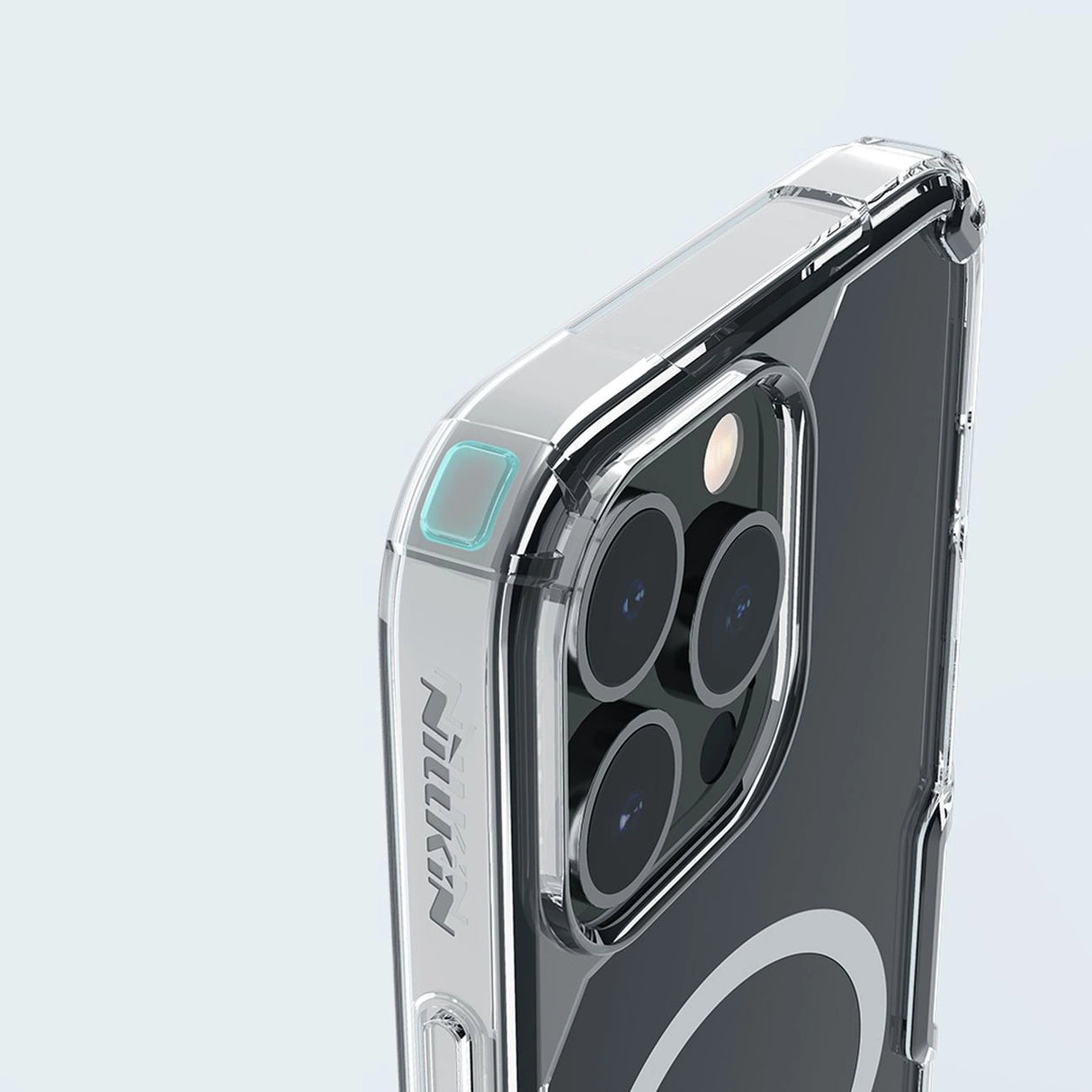 Nillkin Nature Pro pansret kuffert med MagSafe til iPhone 15 Pro Max - blå