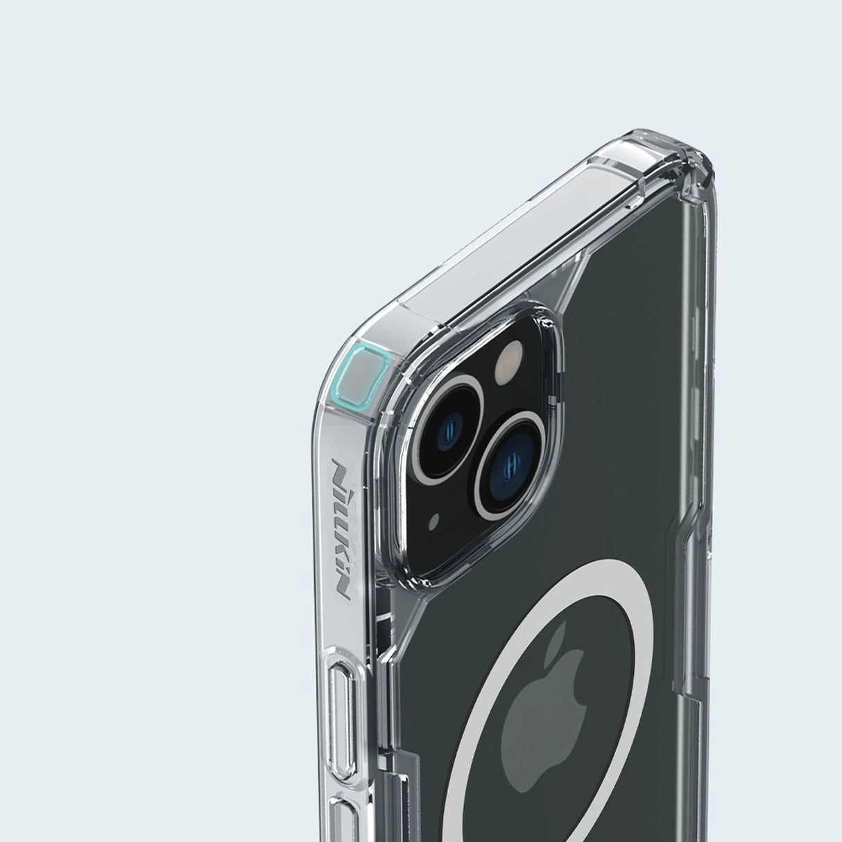 Nillkin Nature Pro pansret kuffert med MagSafe til iPhone 15 Plus - blå