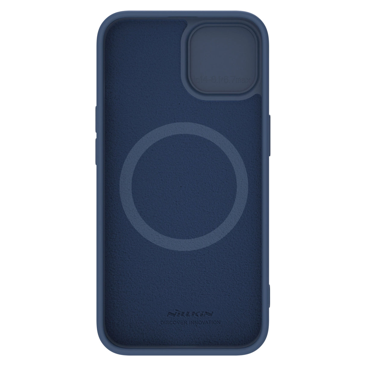 Nillkin CamShield Silky Silicone Case til iPhone 15 Plus med Kamerabeskytter - mørkblå