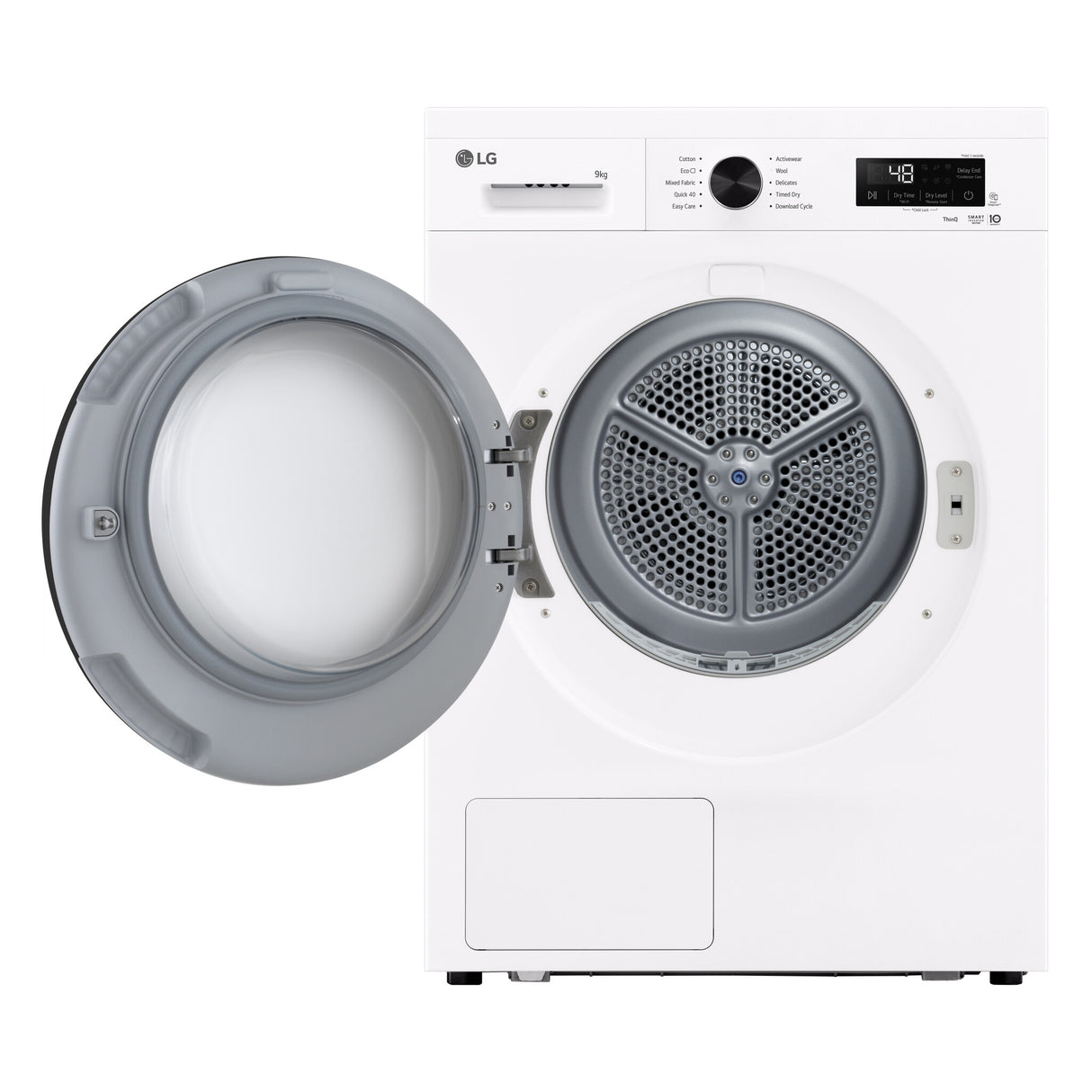 LG RHX1009NWK tørretumbler Fritstående Front-læsning 9 kg Hvid