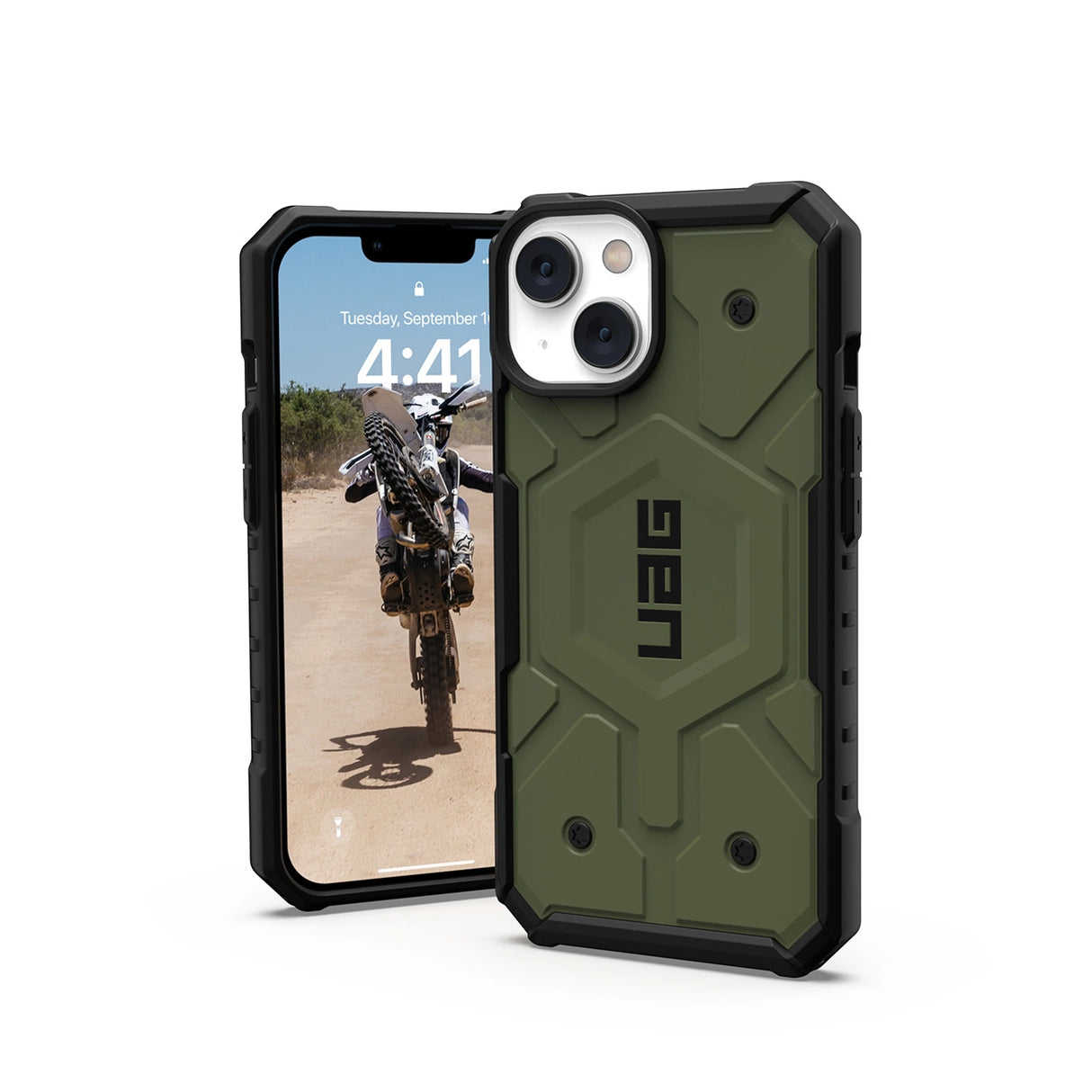 UAG Pathfinder MagSafe-hylster til iPhone 14 Plus - grønt