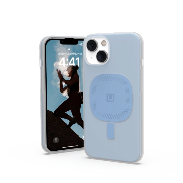 UAG Lucent [U] MagSafe-hylster til iPhone 14 Plus - blå