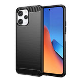 Fleksibel karbonmønsterfoder til Xiaomi Redmi 12 Carbonfoder - sort