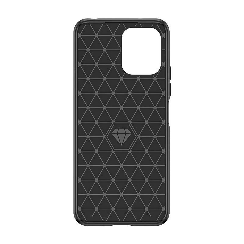 Fleksibel karbonmønsterfoder til Xiaomi Redmi 12 Carbonfoder - sort
