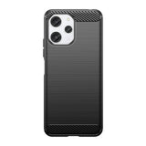 Fleksibelt carbonmønster for Xiaomi Redmi 12 Carbon Case - sort
