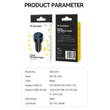 Wozinsky WDCCAC USB-C USB-A 36W biloplader - sort