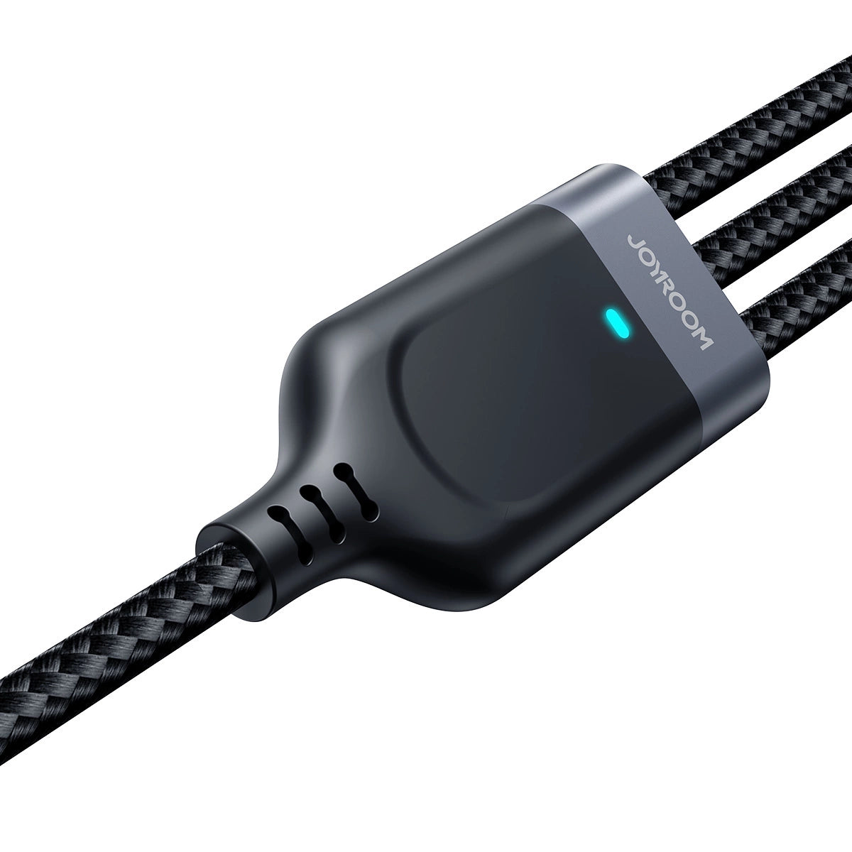 Joyroom Multi-Use Series S-A18 3in1 USB-A - Lightning / USB-C / micro USB-kabel 0,3m - sort