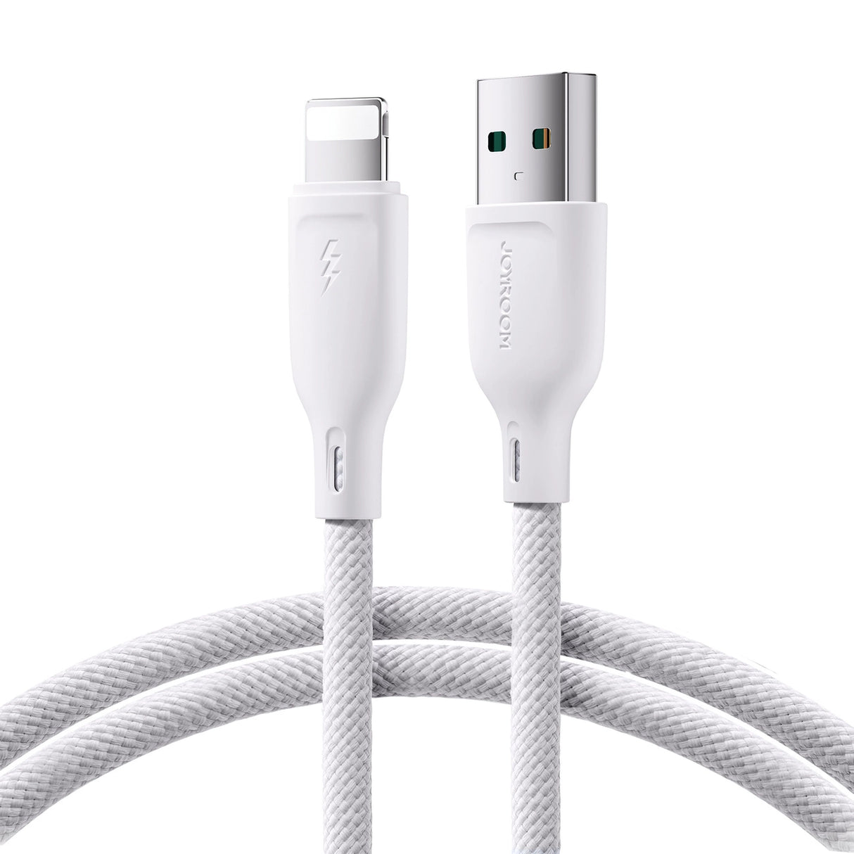 Joyroom Multi-Color Series S-A34 USB-A / Lightning 3A kabel 1m - hvid
